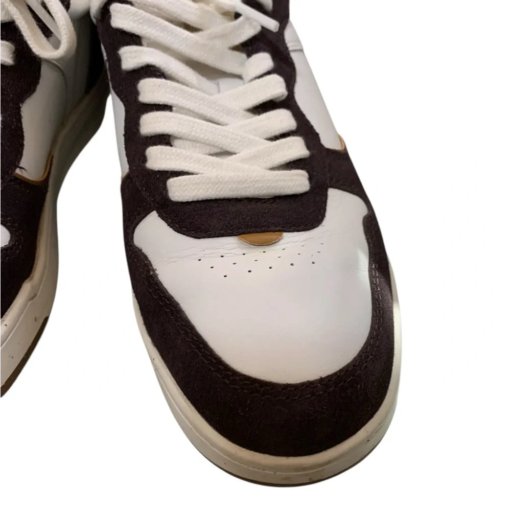 Madewell Court Sneakers Calf Hair, Leather, Suede - Espresso Bean Animal Print